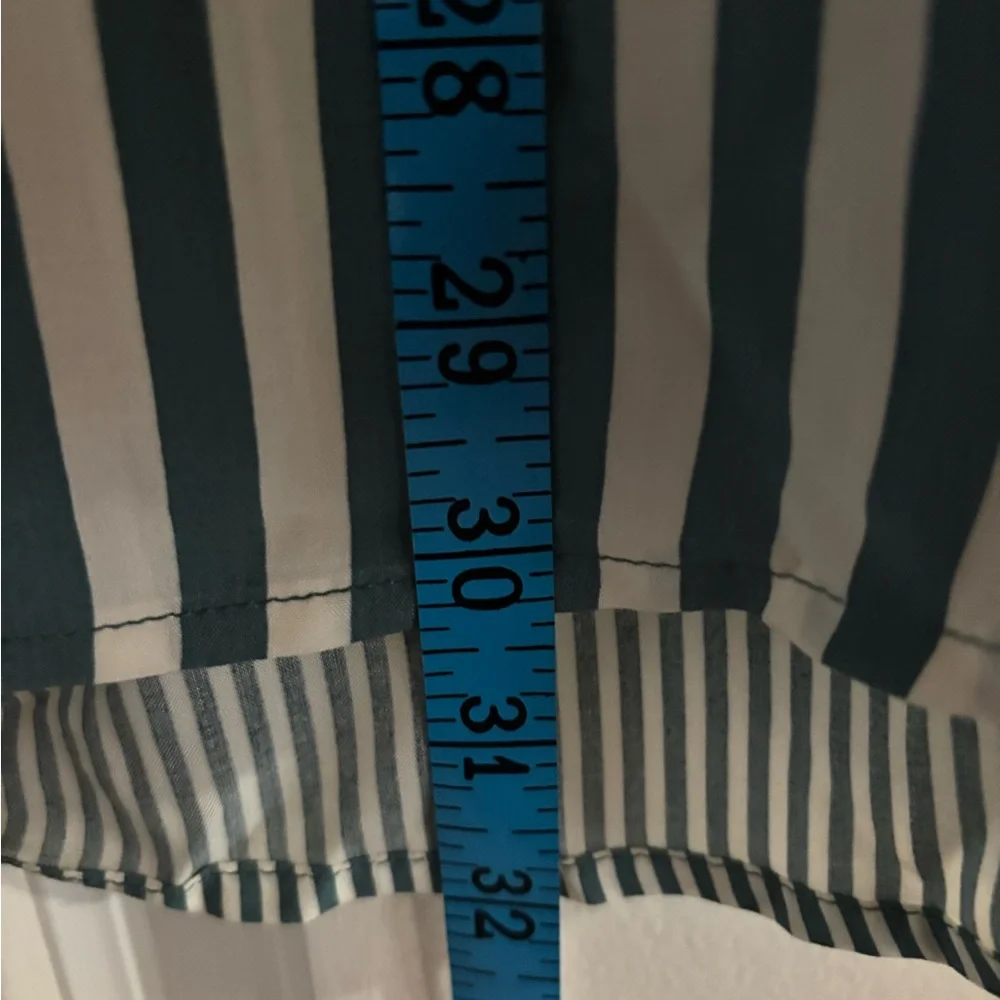 NWT Jane & Delaney Striped Green and White Women's Top, size 2X - Picture 7 of 8